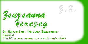 zsuzsanna herczeg business card